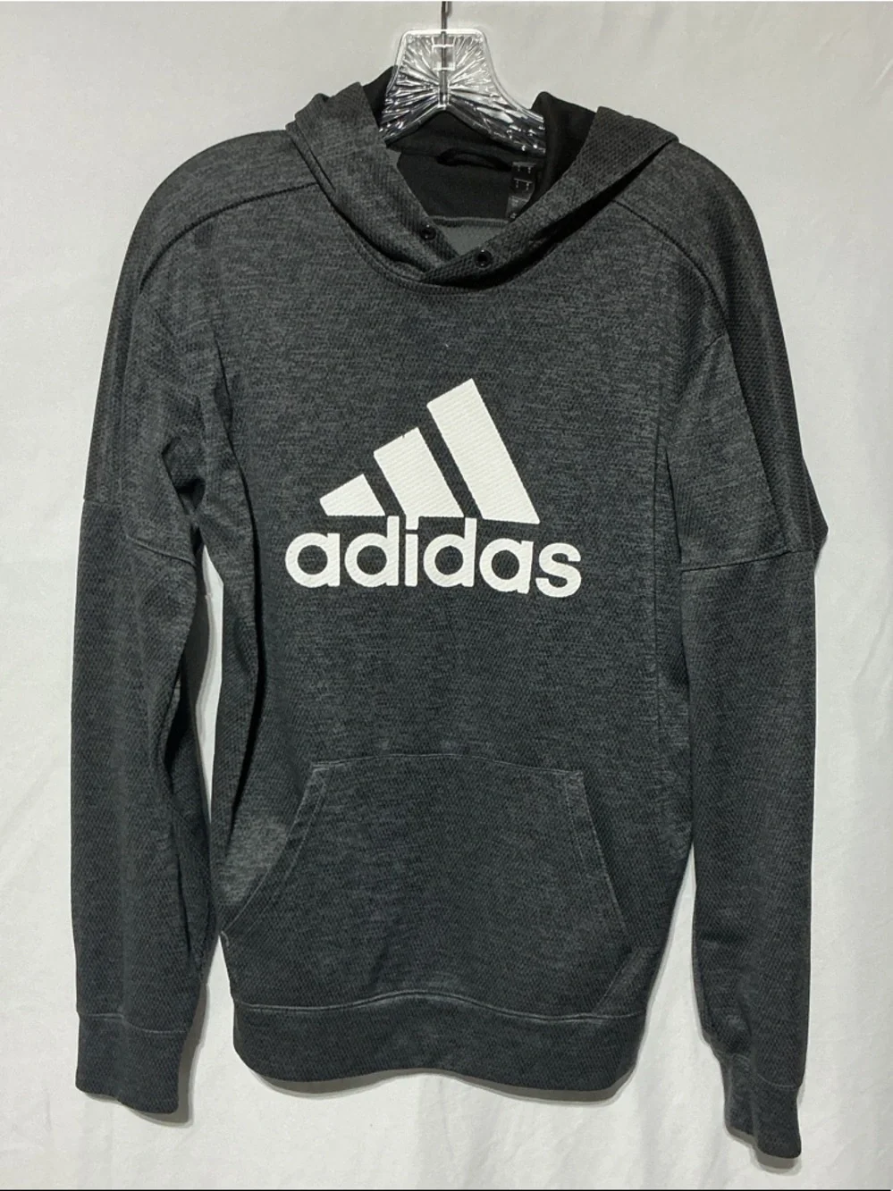 adidas Black Crewneck Climawarm Sweatshirt Hoodie Sz S